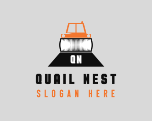 Construction Road Roller logo design