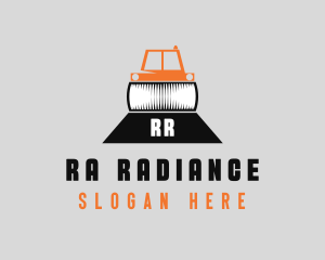 Construction Road Roller logo design