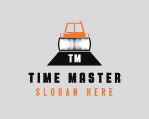 Construction Road Roller logo design