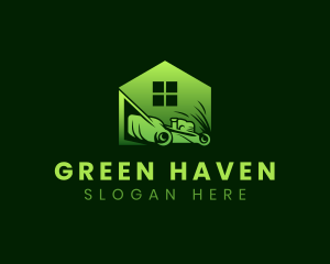 Turf - Home Grass Mower logo design