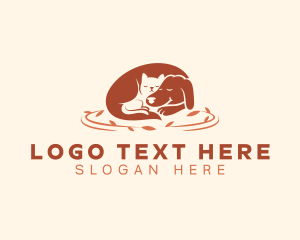 Cat Dog Animal logo design
