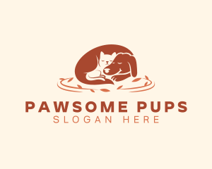 Cat Dog Animal logo design