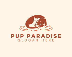 Cat Dog Animal logo design