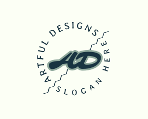 Retro Artist Studio logo design