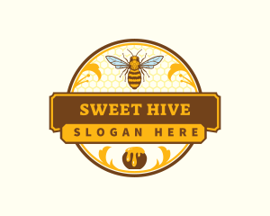 Honeycomb - Honey Bee Honeycomb logo design