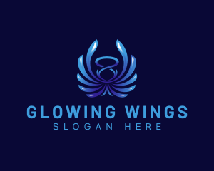 Halo Professional Wings logo design