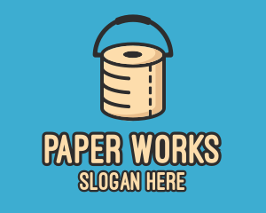 Paper - Toilet Paper Bucket logo design