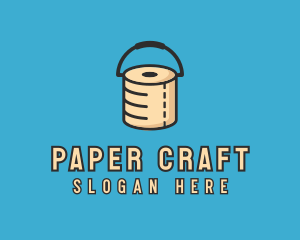 Toilet Paper Bucket logo design