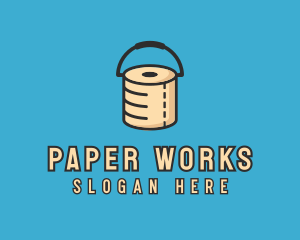 Paper - Toilet Paper Bucket logo design
