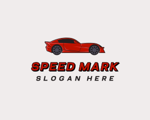 Red Sports Car logo design