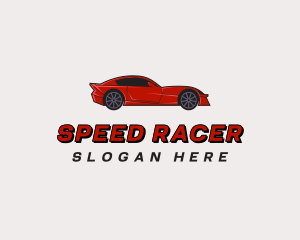 Red Sports Car logo design