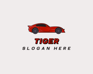 Red - Red Sports Car logo design