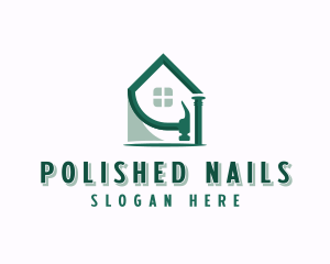 House Hammer Nail logo design