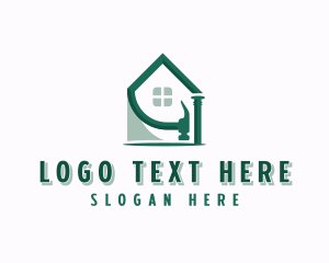 Remodeling - House Hammer Nail logo design
