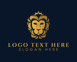 Gold Luxury Lion Logo