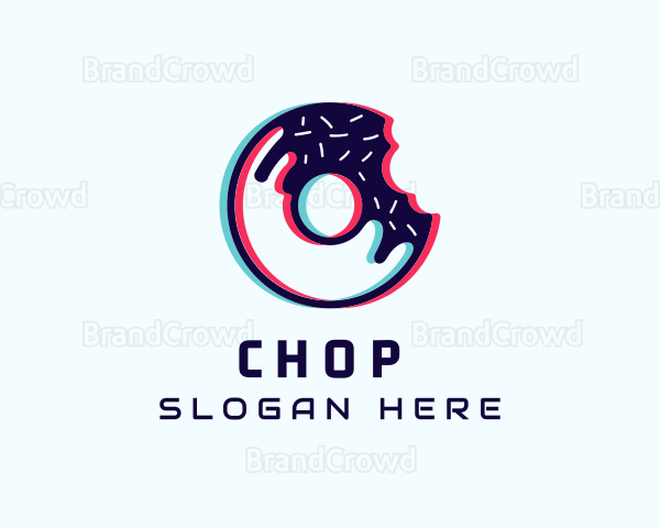 Donut Cyber Glitch Logo