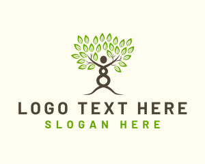 Eco - Wellness Human Nature logo design