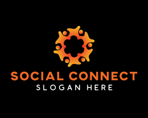 People Social Community logo design