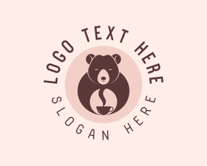 Animal - Cup Bear Cafe logo design