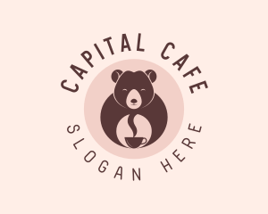 Cup Bear Cafe logo design