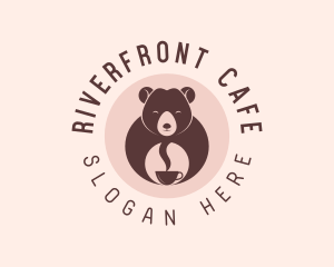 Cup Bear Cafe logo design