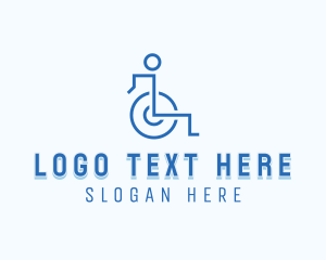 Paralympics - Disability Paralympic Wheelchair logo design