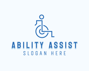 Disability - Disability Paralympic Wheelchair logo design