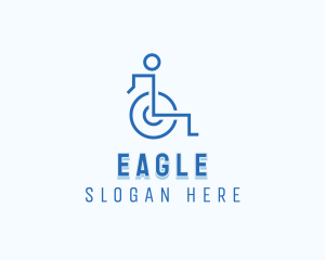 Charity - Disability Paralympic Wheelchair logo design