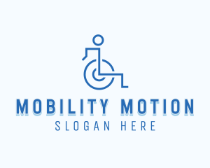 Disability Paralympic Wheelchair logo design