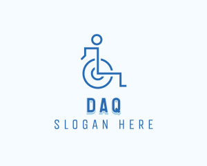 Organizations - Disability Paralympic Wheelchair logo design