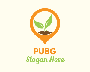 Mobile Application - Plant Location Pin logo design