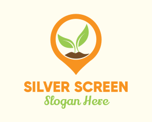 Mobile Application - Plant Location Pin logo design