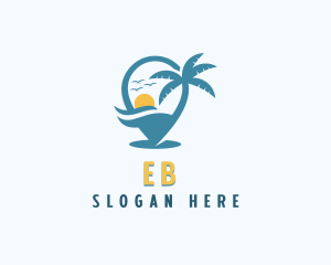 Tour Guide - Tropical Vacation Destination logo design