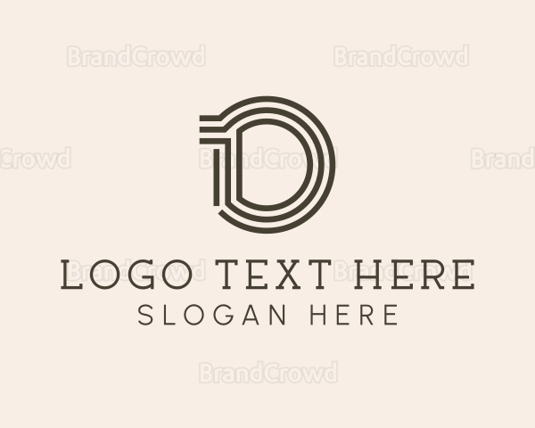 Letter D Architecture Logo