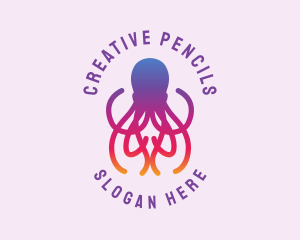 Octopus Tentacle Sea Creature logo design