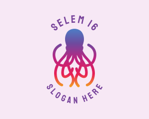 Creative Agency - Octopus Tentacle Sea Creature logo design