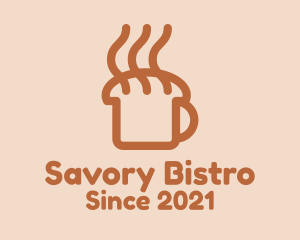 Brasserie - Hot Coffee Bread logo design