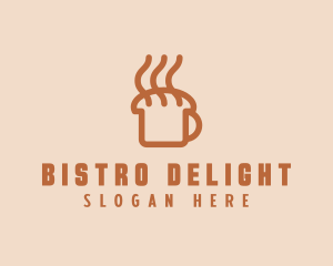 Brasserie - Hot Coffee Bread logo design