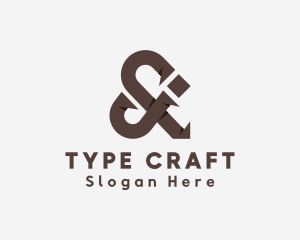 Bronze Ampersand Ligature logo design