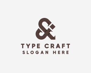 Bronze Ampersand Ligature logo design