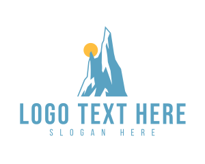 Outdoor - Nature Mountain Peak logo design