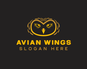 Bird Owl Avian logo design