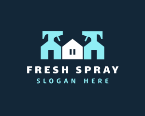 House Cleaning Spray Bottle logo design