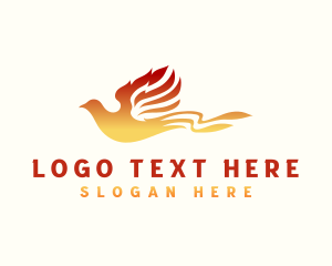 Religious - Phoenix Fire Bird logo design