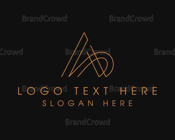 Minimalist Letter A Company Logo