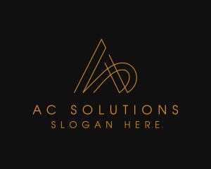 Minimalist Company Letter A logo design