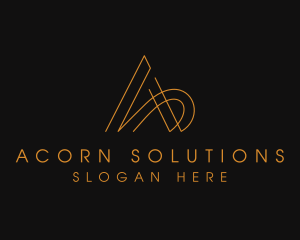 Minimalist Letter A Company logo design