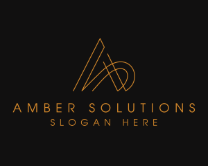 Minimalist Letter A Company logo design