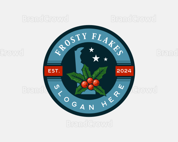 Delaware American Holly Fruit Logo