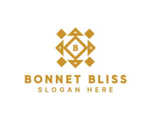 Golden Diamond Tile logo design